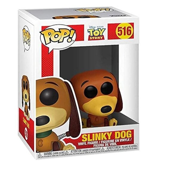 Funko Pop! Vinyl: Pixar Toy Story Slinky Dog #516 In Pop Protector - Picture 4 of 5